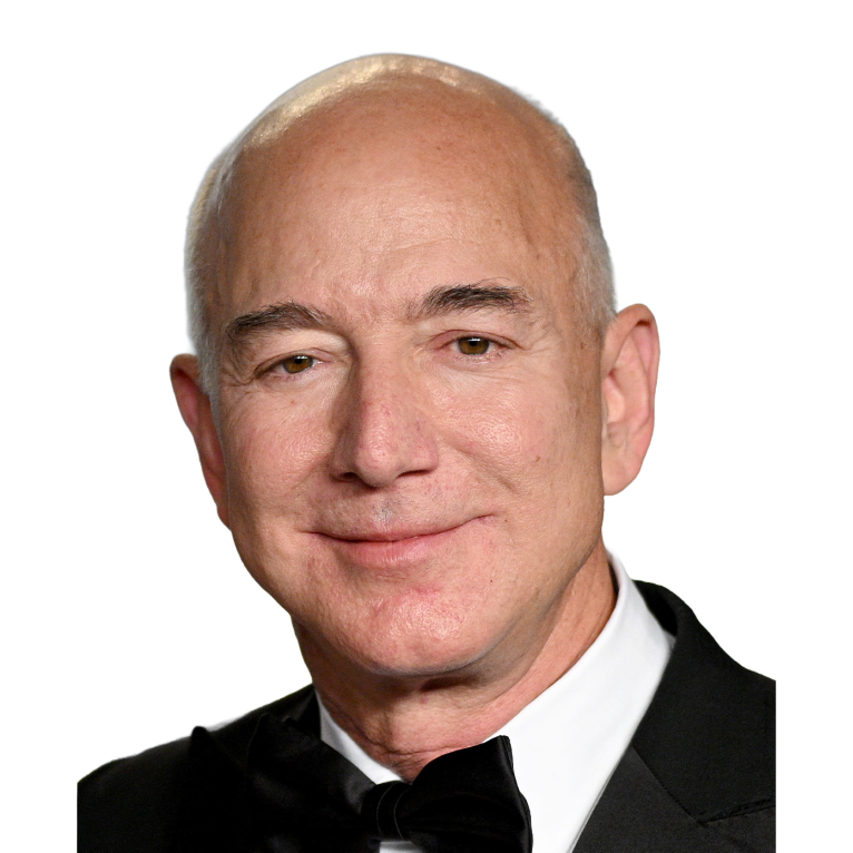 Cutout of Jeff Bezos, Founder, Amazon.com