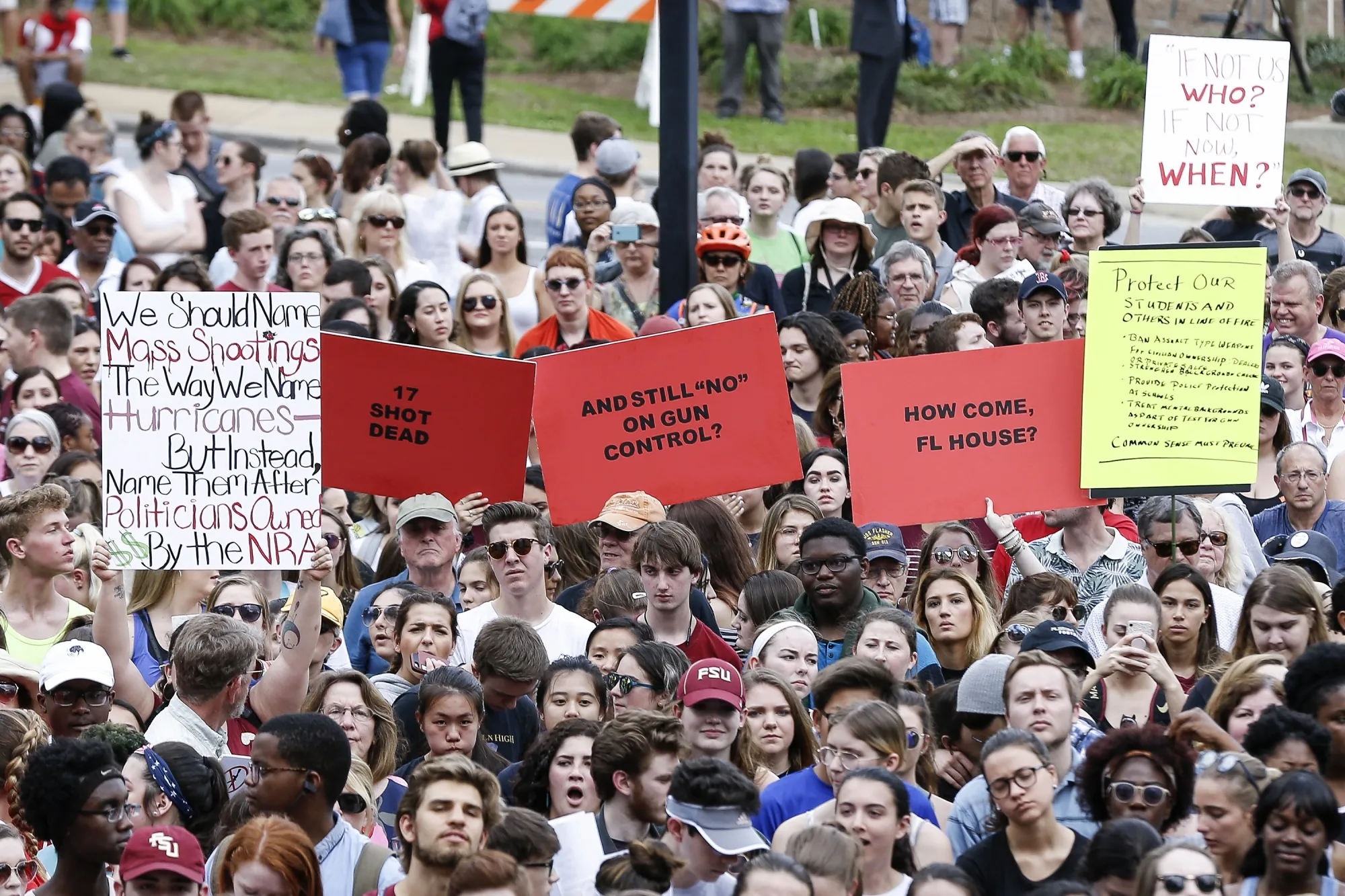 Students from Marjory Stoneman Douglas High School rallied against gun violence at the&nbsp;Florida Capitol on Feb.&nbsp;21, 2018.