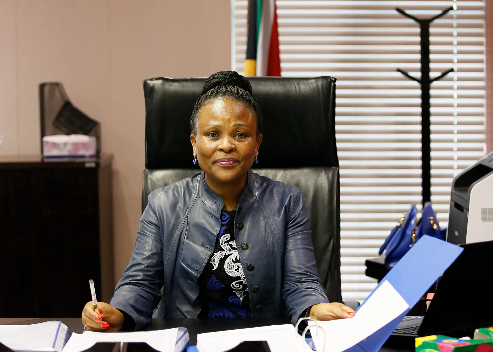 South Africa’s Public Protector Accused of Misconduct - Bloomberg