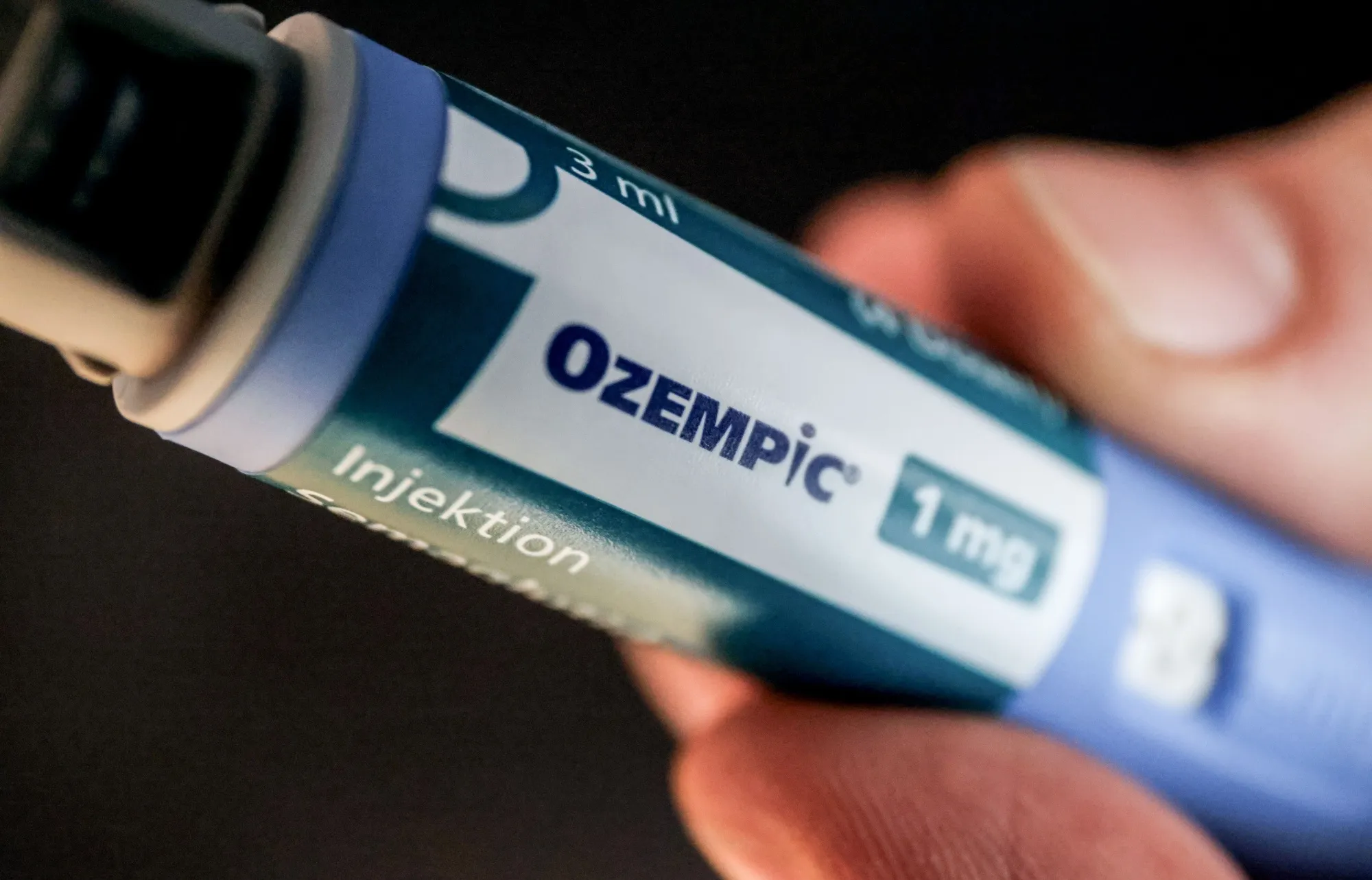 A syringe with the drug Ozempic.