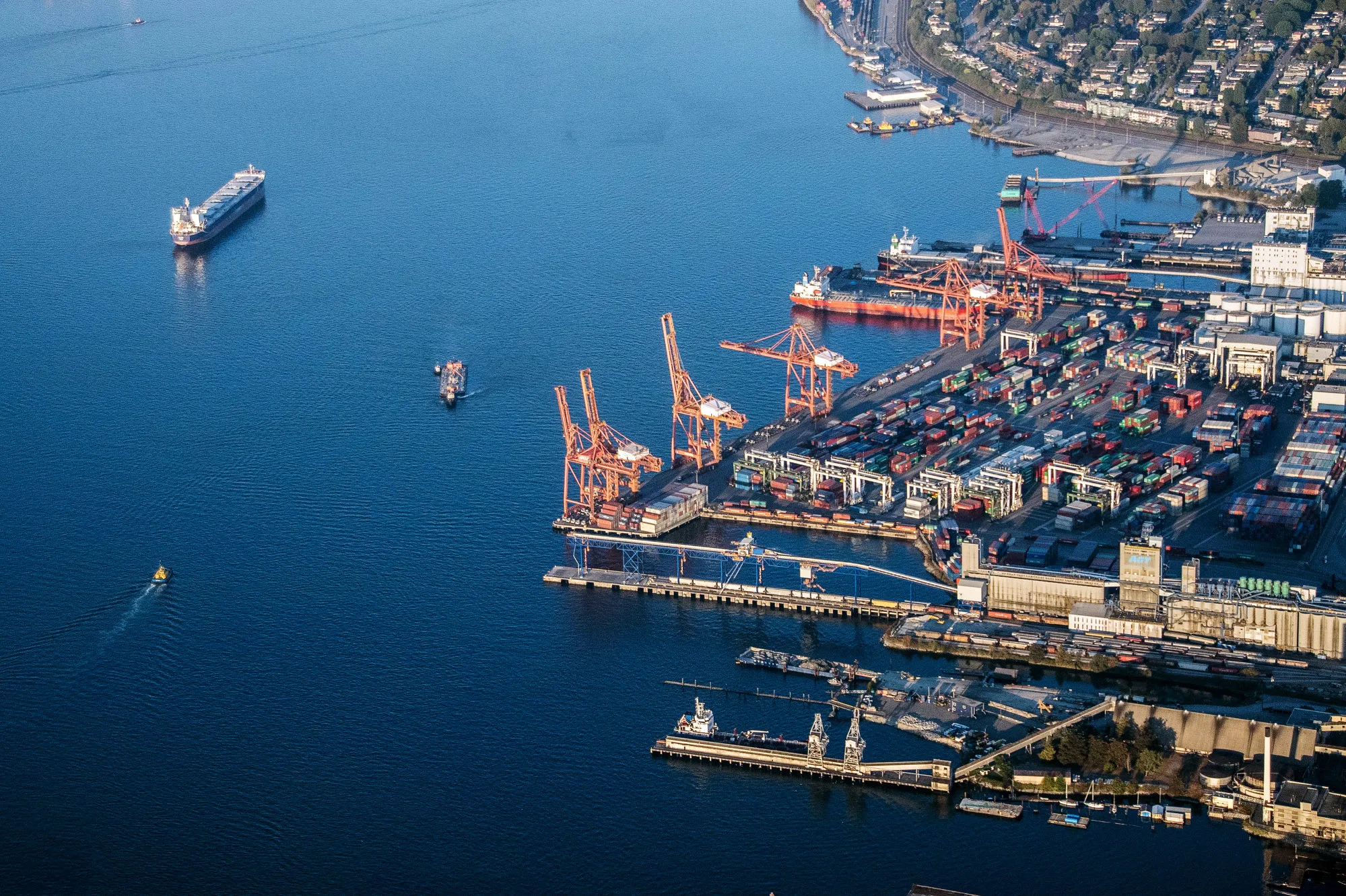Aerial Views Of British Columbia's Lower Mainland As U.S., Canada Search For Way To Bridge Nafta Divide