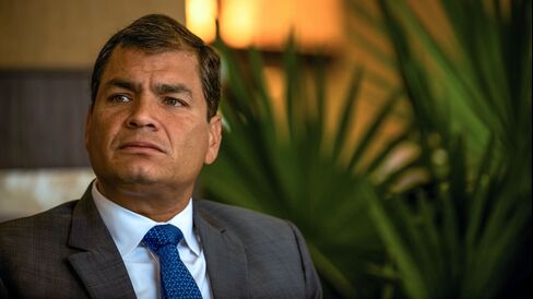 Ecuador's President Rafael Correa