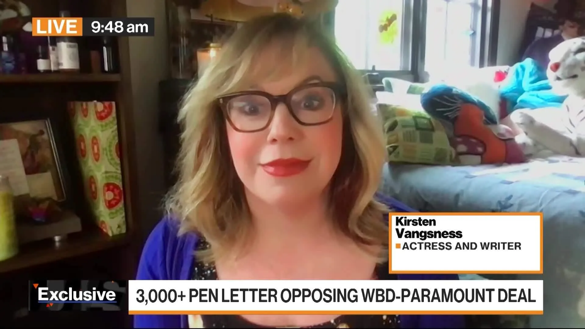 bloomberg.com - Watch Paramount-Warner Merger Will 'Desecrate America': Kirsten Vangsness