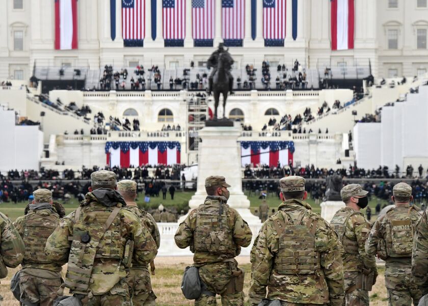 Heavily Guarded Nation's Capital Hosts Presidential Inauguration