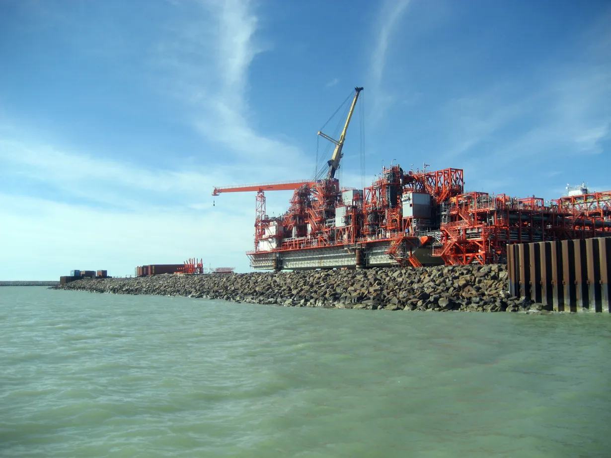 The Kashagan oil drilling project in October 2011.