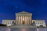 The U.S. Supreme Court building stands in Washington on July 7, 2020.