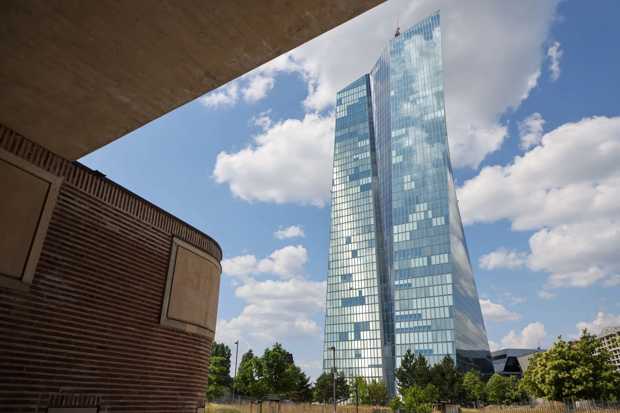 The European Central Bank headquarters&nbsp;in Frankfurt.