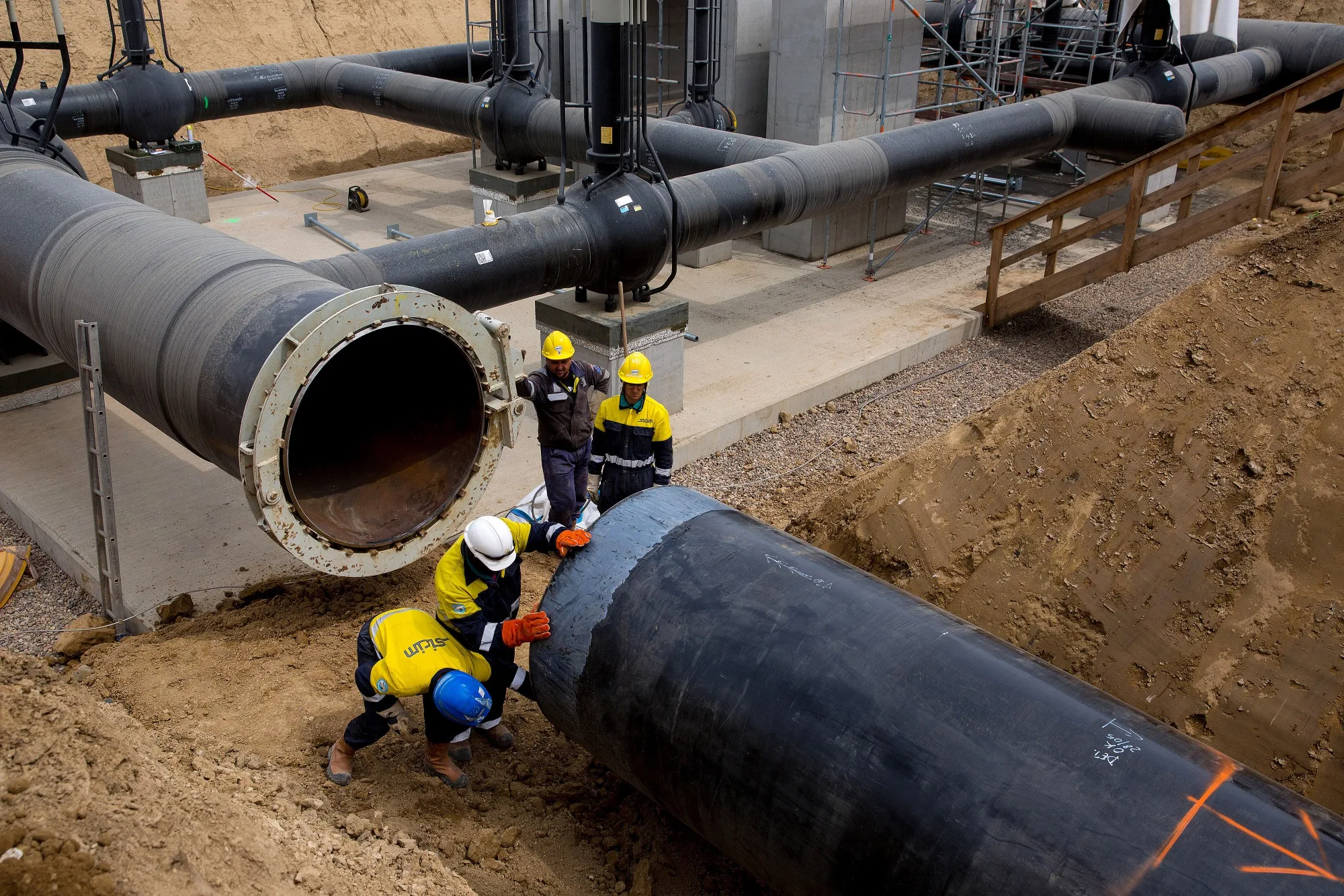 Construction of Nord Stream 2's Onshore European Gas Pipeline Link 
