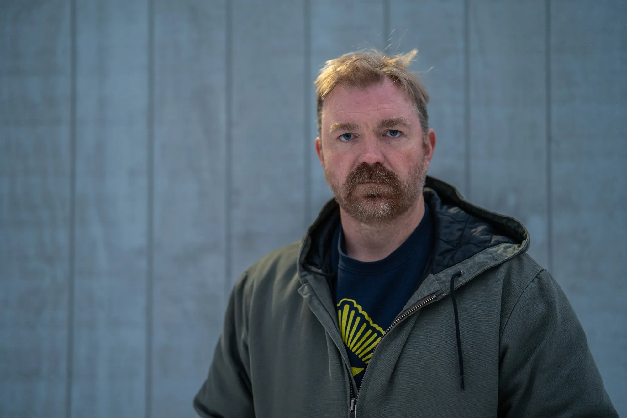 Graham Platner in South Portland, on March 6.