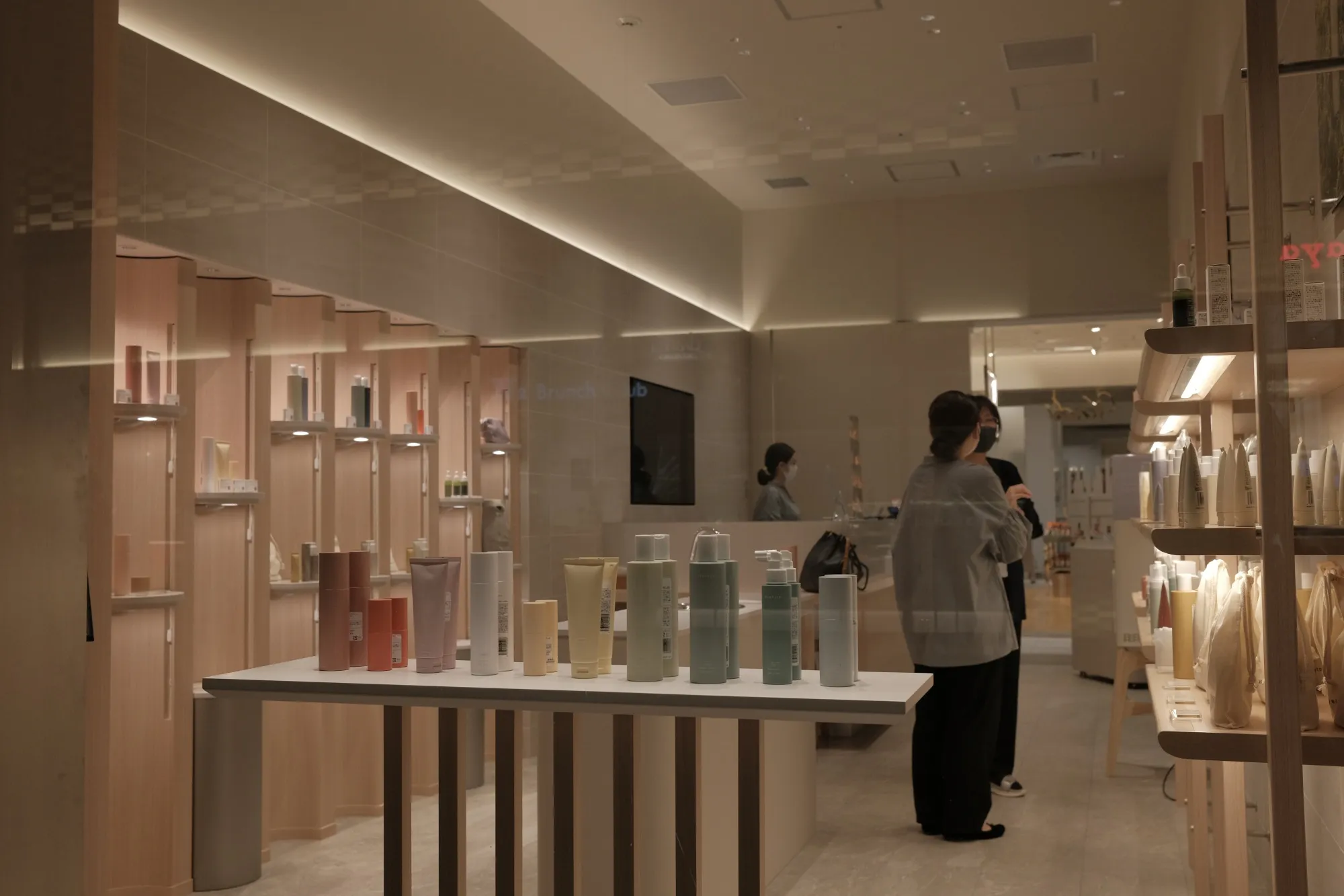 A cosmetics shop in a department store in the Nihonbashi district of Tokyo, Japan.