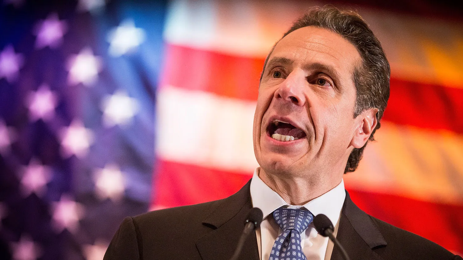 New York State Governor Andrew Cuomo speaks at an event to support his reelection on October 30, 2014 in New York City.
