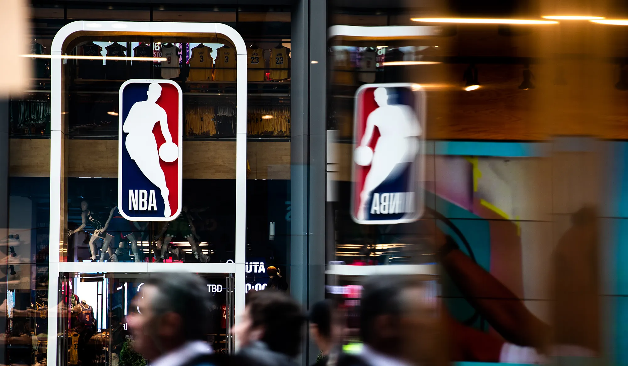 The NBA store in New York City.