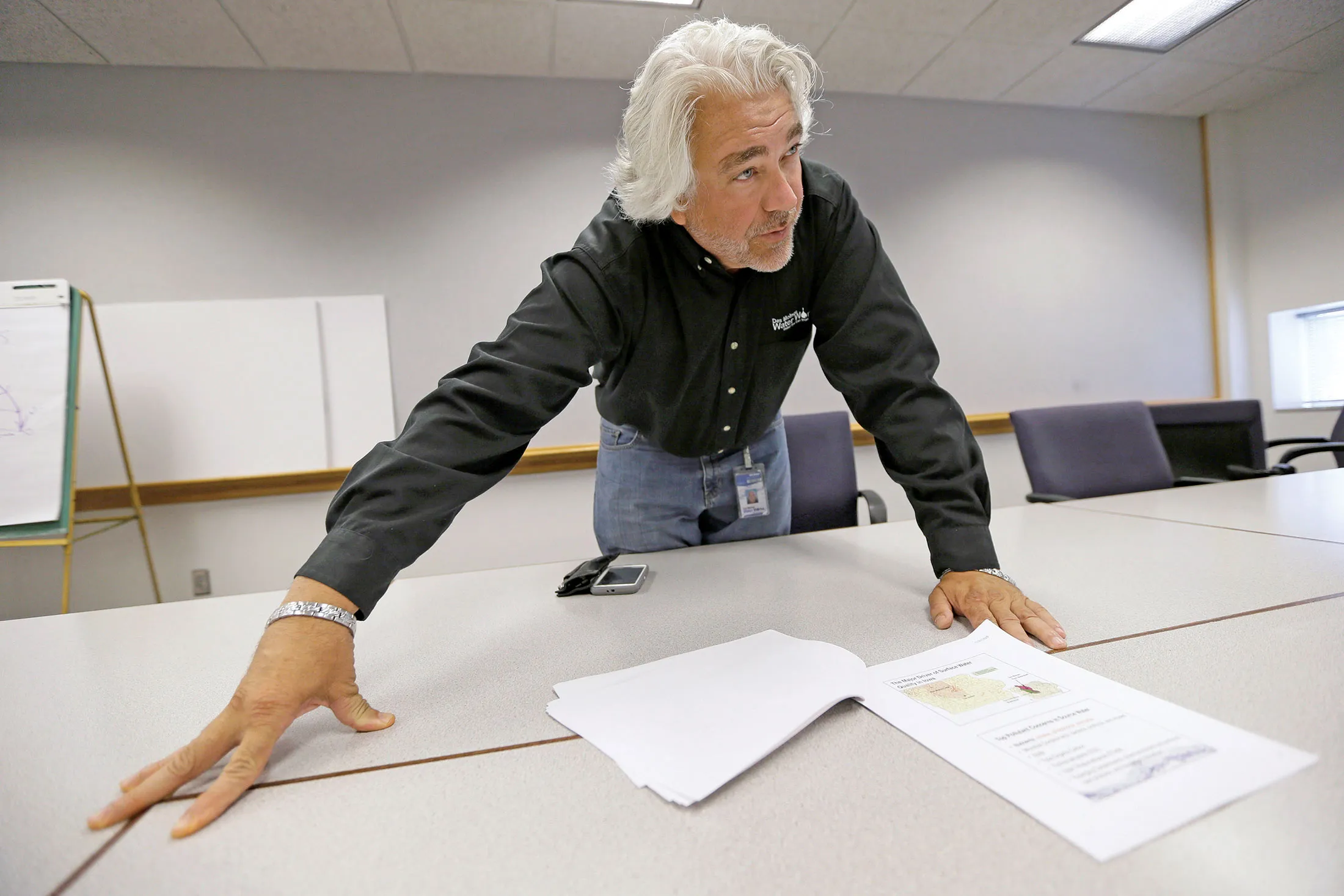 Des Moines Water Works CEO Stowe has been the target of attack ads.
