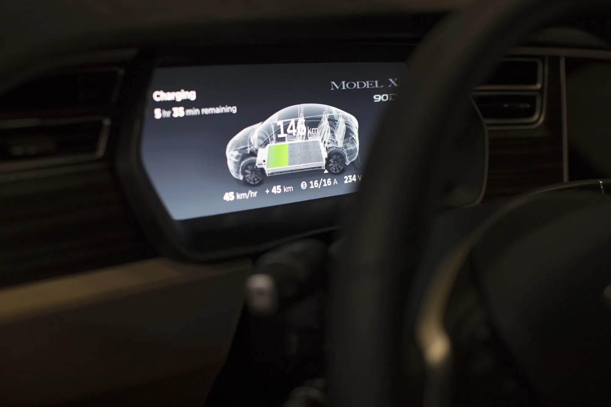 Tesla Model X SUV Assembly Inside A Tesla Motors Inc. Factory