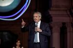 Alberto Fernandez, Argentina's president, speaks during a Day of Democracy and Human Rights event in Buenos Aires, Argentina, on Friday, Dec. 10, 2021.&nbsp;