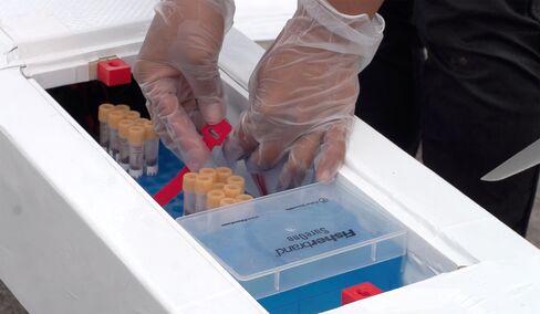 The drone carries delicate blood and stool samples from remote villages to a lab.