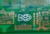A Raspberry Pi single-board computer.