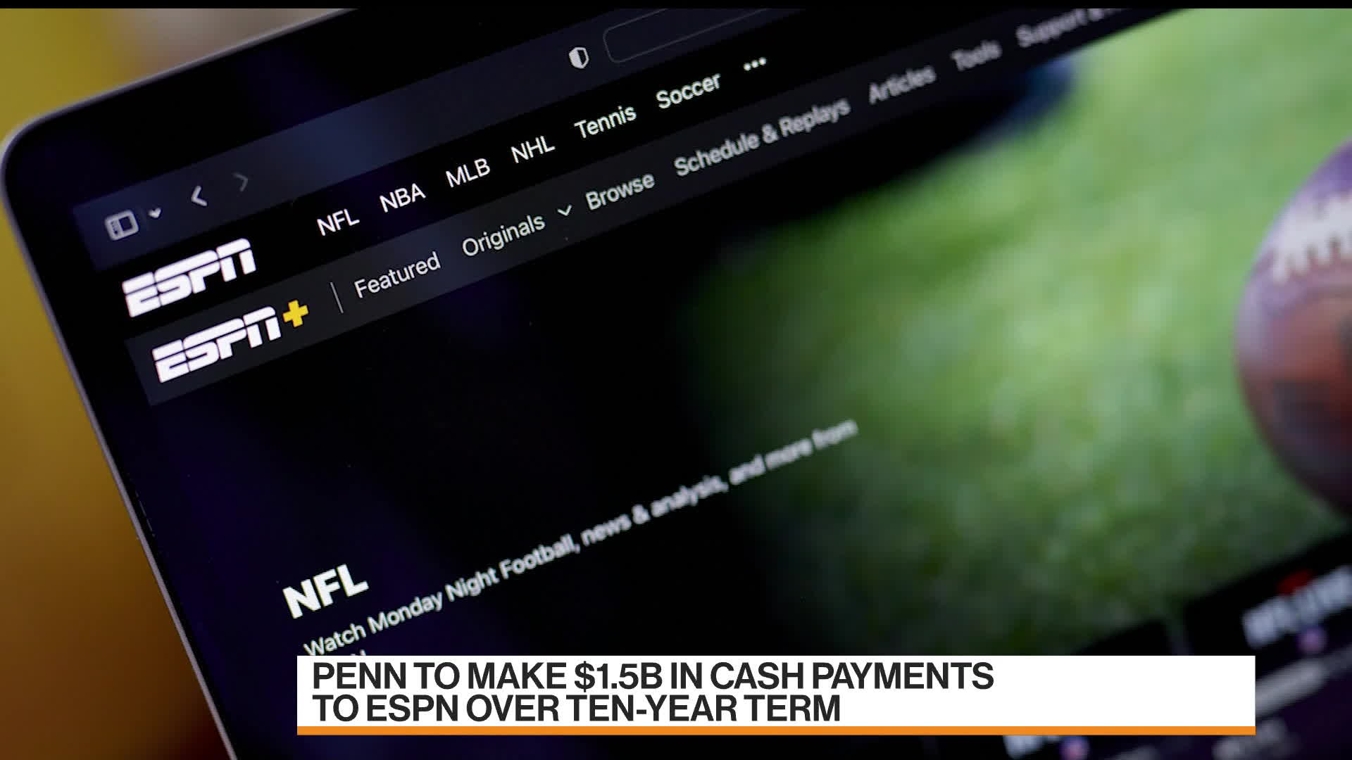 Watch ESPN Signs Betting Deal With Penn Entertainment - Bloomberg