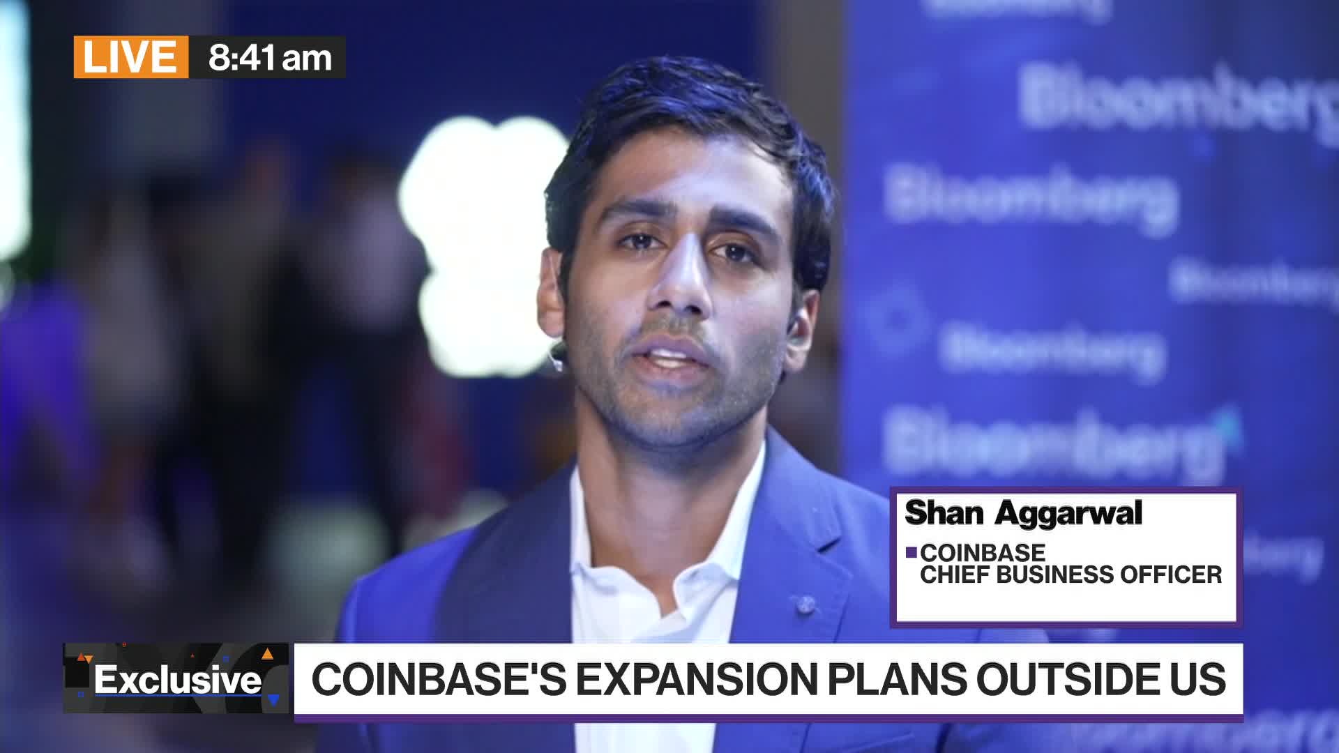 Watch Coinbase: Intl Expansion Focuses on EU, UAE, Singapore - Bloomberg