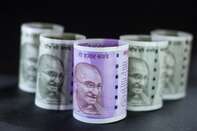 Indian 2000 And 500 Rupee Banknotes Ahead Of Budget 
