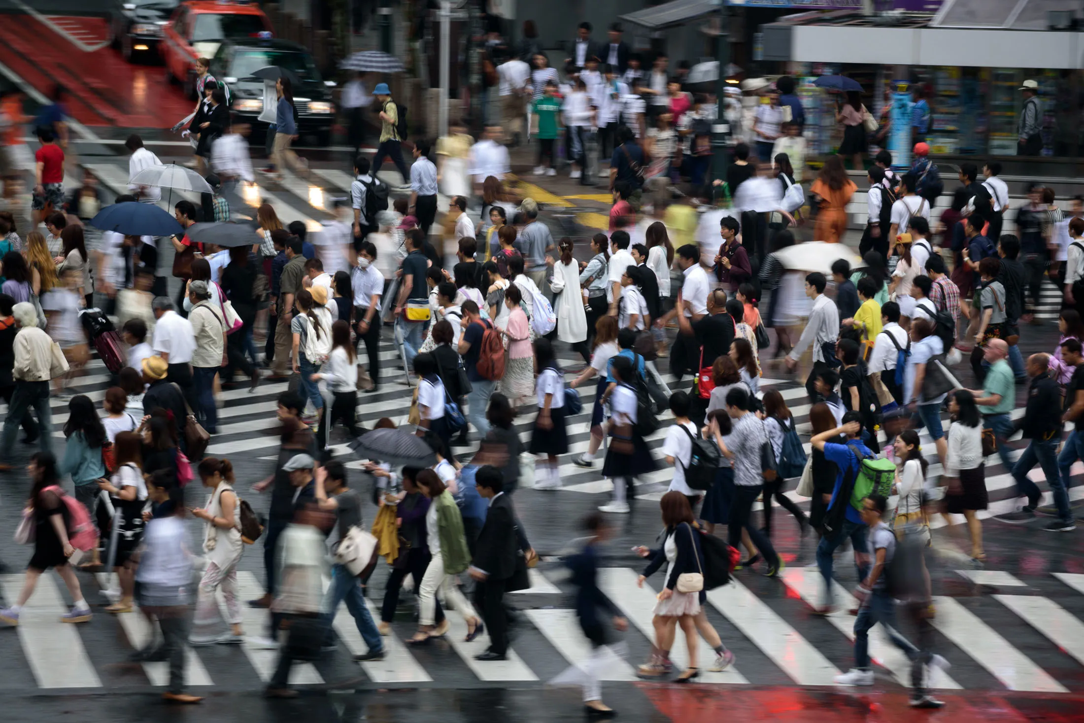 Pedestrians And Shoppers At Shibuya Crossing As Bank Of Japan Holds Monetory Policy Meeting