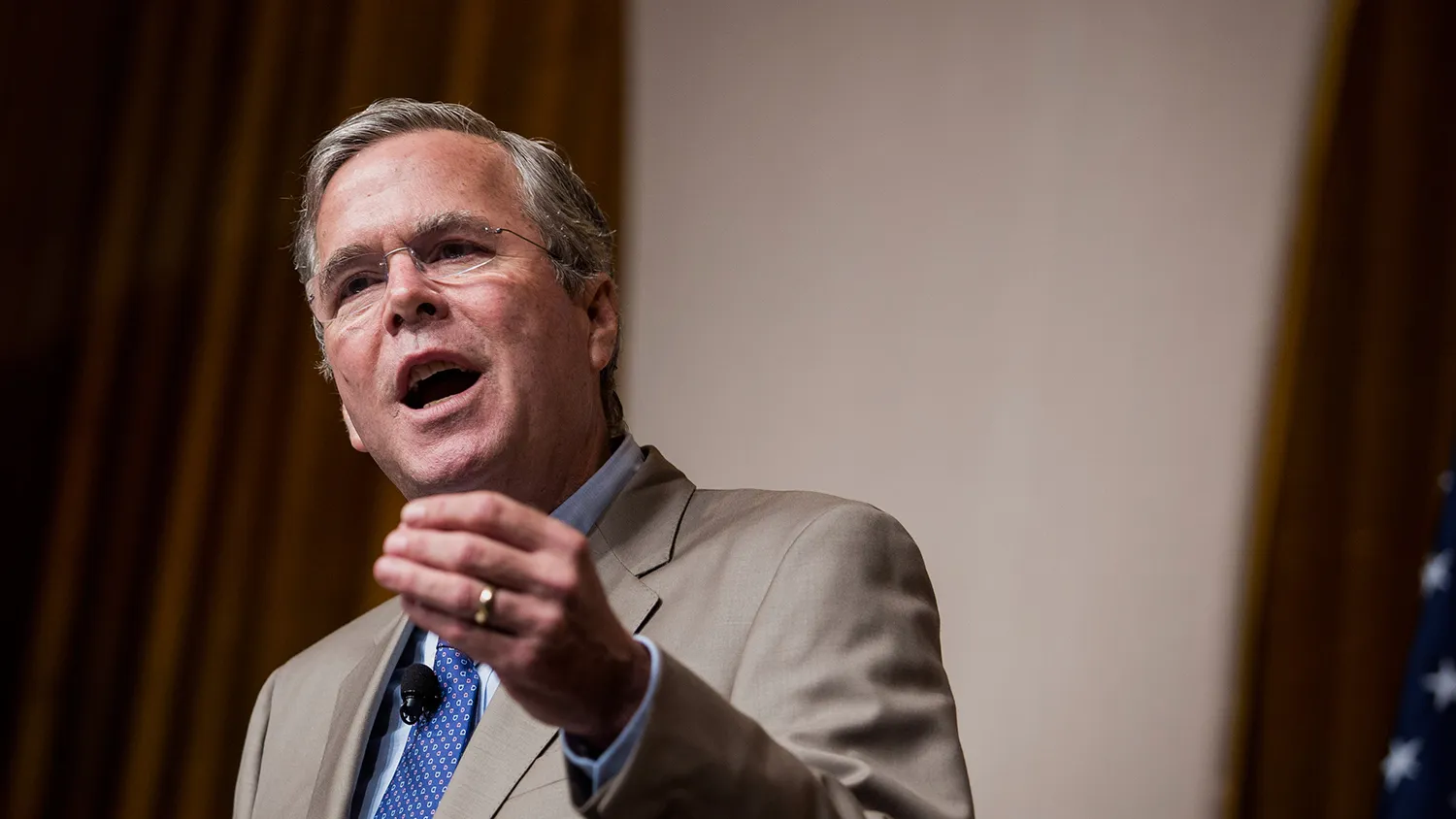 Jeb Bush, former governor of Florida and 2016 Republican presidential candidate, speaks during the Faith and Freedom Coalition's "Road to Majority" conference in Washington, D.C., U.S., on Friday, June 19, 2015.
