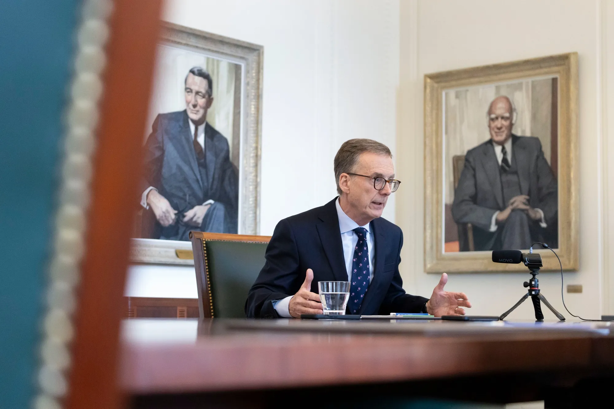 Tiff Macklem, governor of the Bank of Canada, speaks during an interview in Ottawa