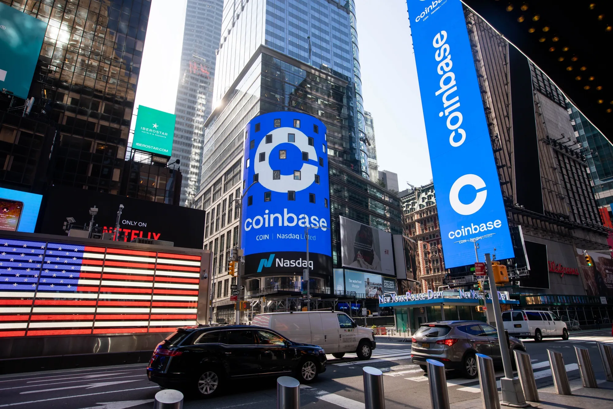 Coinbase Global Debuts Initial Public Offering At Nasdaq MarketSite