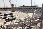 Al Wakrah Stadium under construction in preparation for the 2022 World Cup., in Qatar on Jul. 27, 2017.

