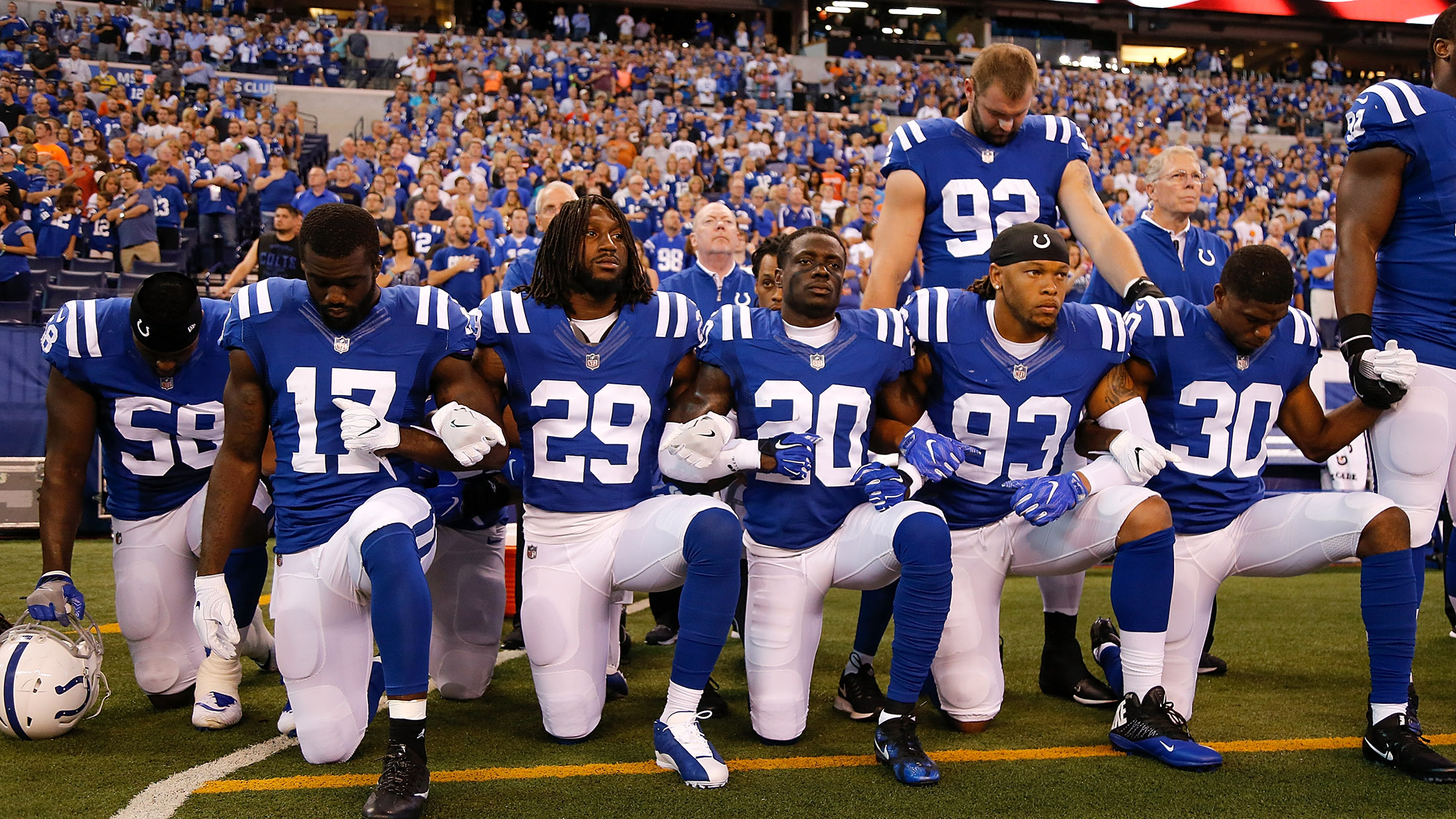 Image result for Trump's Attack Unify NFL On Anthem Protests