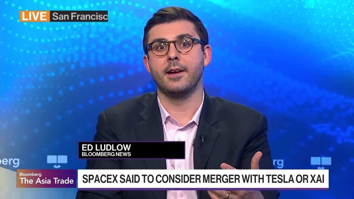 Musk's SpaceX Said to Weigh Tie-Up With Tesla or xAI.