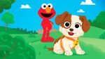 This image released by Sesame Workshop shows characters Elmo and Tango in a scene from the new special “Furry Friends Forever: Elmo Gets a Puppy,” debuting on HBO Max on Aug. 5. (Sesame Workshop via AP) Sesame Workshop
