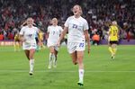 Alessia Russo of England celebrates after scoring during the UEFA Women's Euro 2022 Semi Final match against Sweden on July 26.