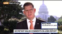 relates to Labor Secretary Walsh on Jobs Report, Port Union Talks