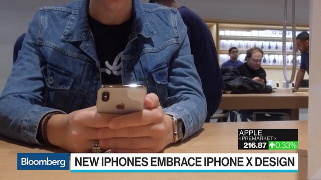 Apple to Expand IPhone X Design With New Colors, Big Screens - Bloomberg