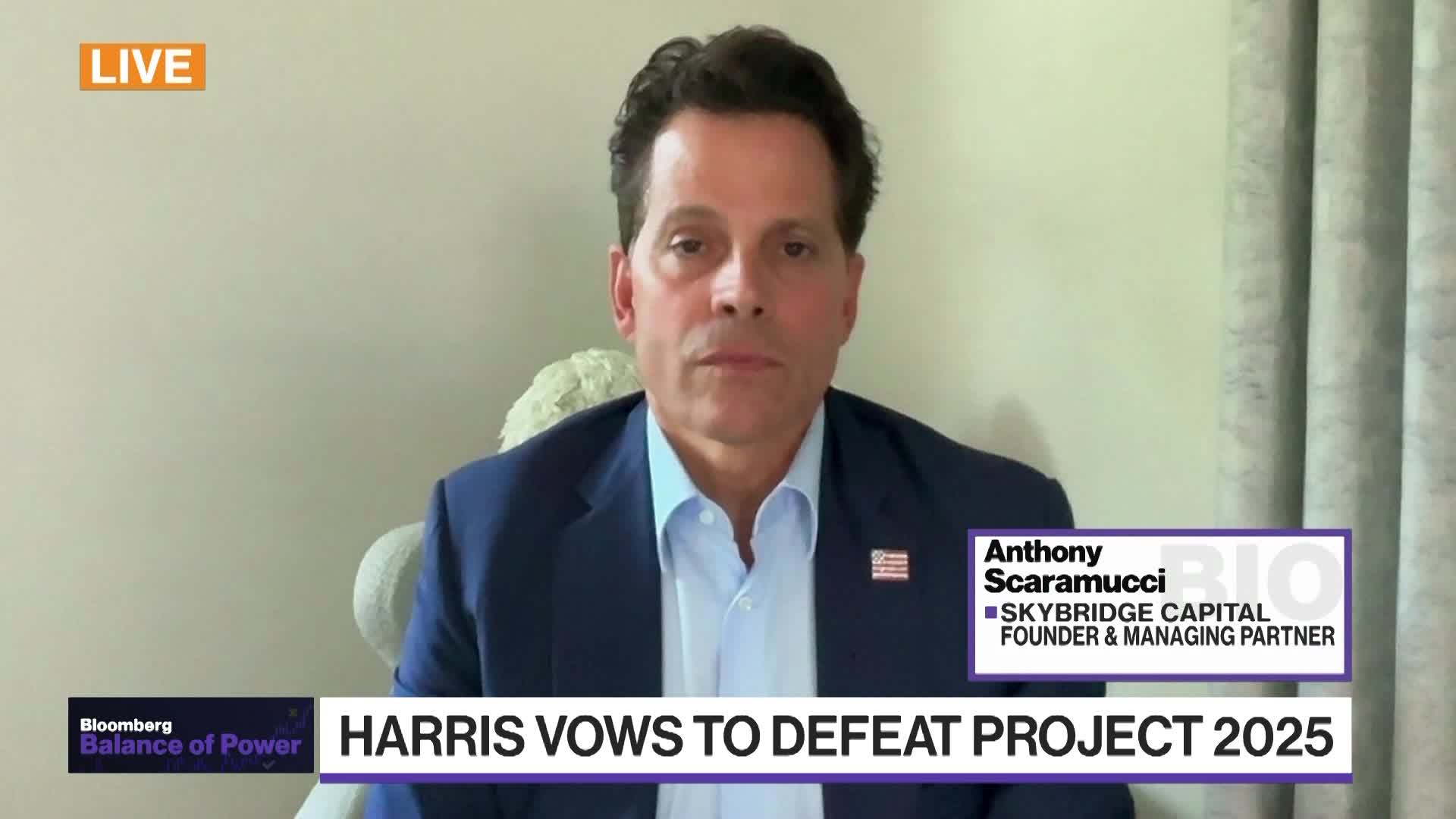 Watch Represents a New Age of Democrats: Scaramucci on Harris - Bloomberg