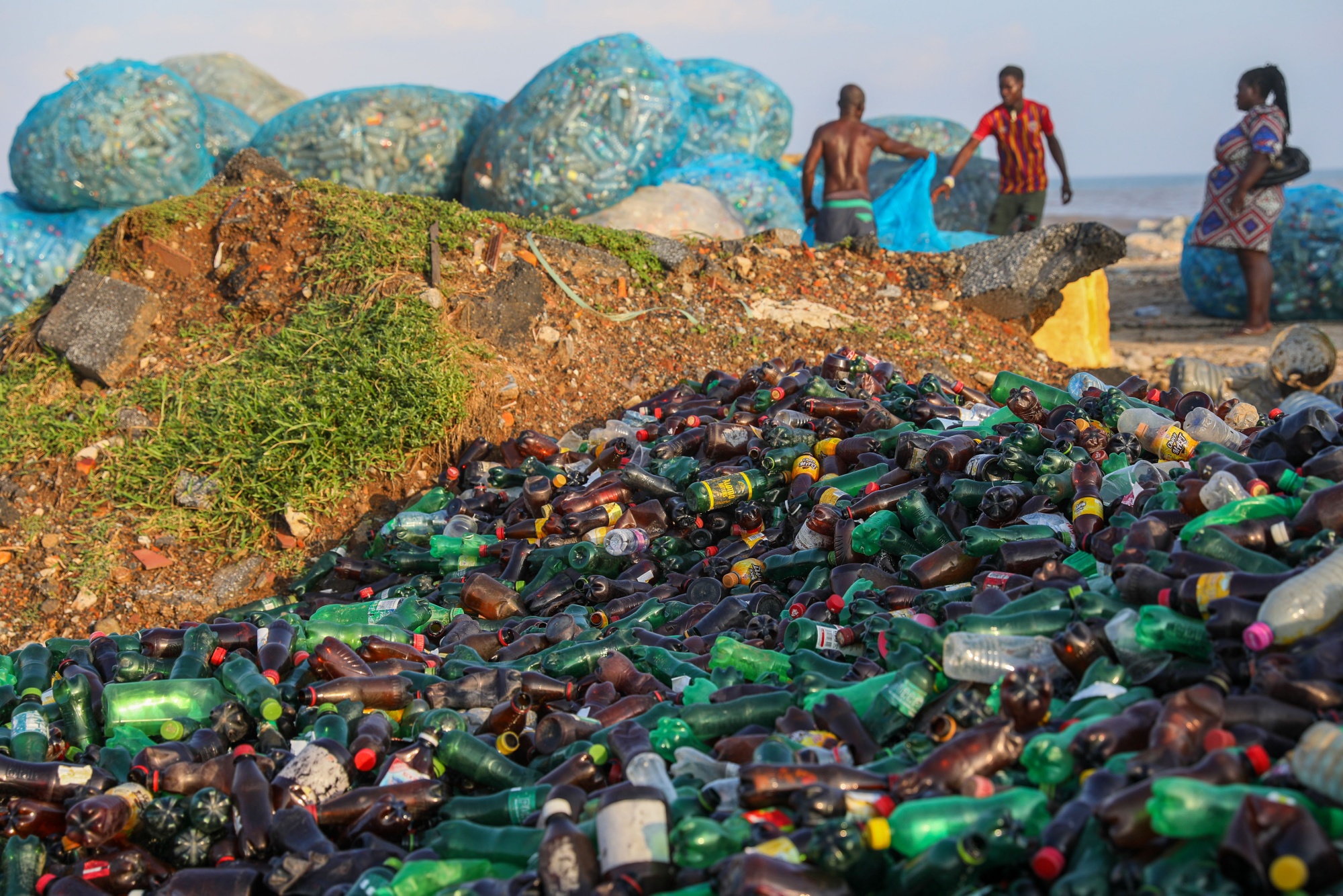 Plastic waste&nbsp;in Accra, Ghana.