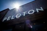 Signage is displayed outside a Peloton Interactive Inc. store in Corte Madera, California, U.S., on Thursday, Aug. 29, 2019.