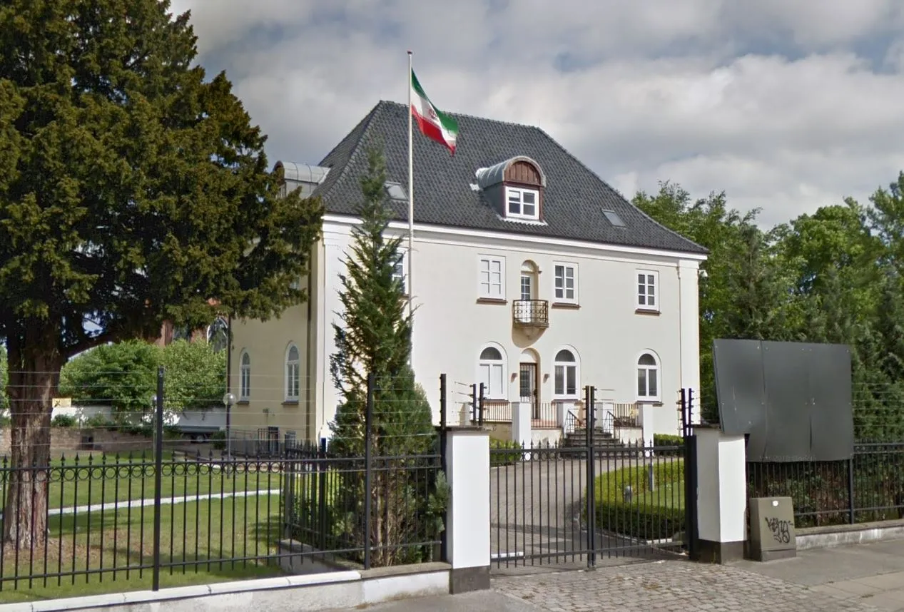 The Iranian embassy in Copenhagen.
