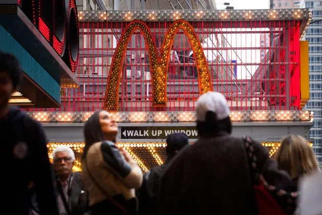 A McDonald's Corp. restaurant in New York, on Oct. 20, 2013