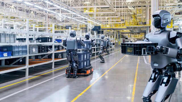 UBTech's humanoid robots conduct practical training at Zeekr's 5G Intelligent Factory in Ningbo in March.