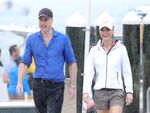 Prince William, Duke of Cambridge and Catherine, Duchess of Cambridge&nbsp;after a boat ride as they attend the Platinum Jubilee Sailing Regatta, in Nassau, Bahamas, on March 25.&nbsp;