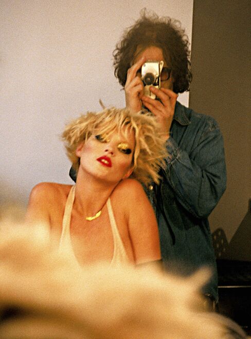Mick Rock and Kate Moss