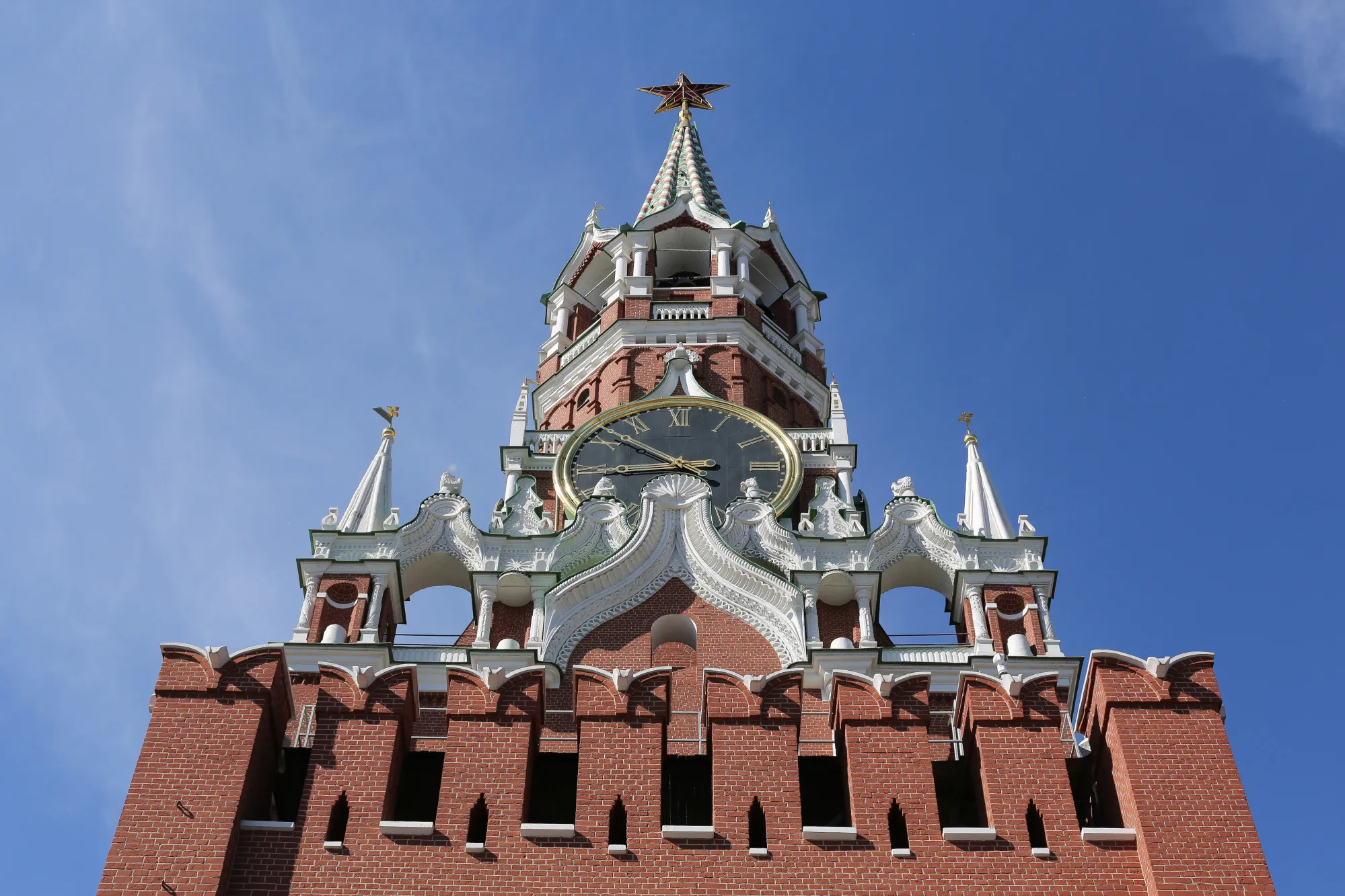 Views Of Moscow From The Kremlin's Spasskaya Tower 