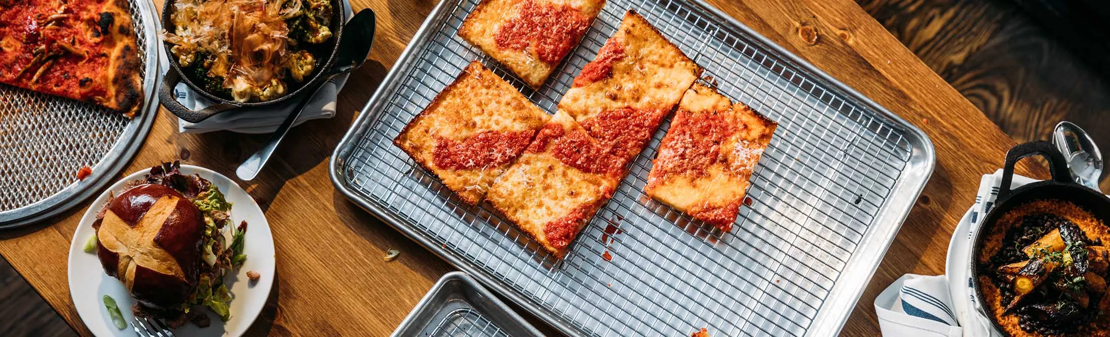 The superb new Grandma-style pie at Pizza Loves Emily in Manhattan.
