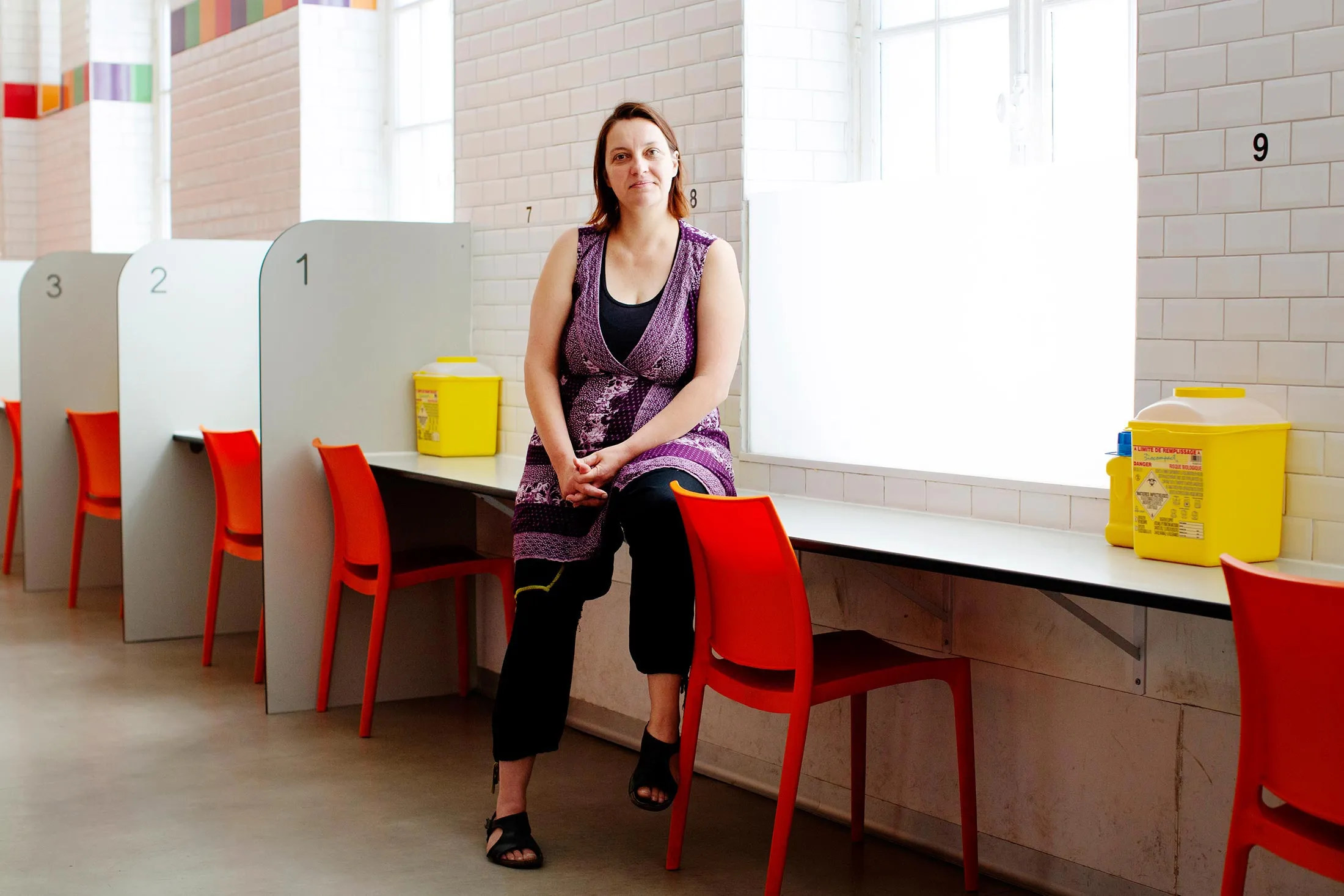 Céline Debaulieu manages a supervised injection site in Paris.