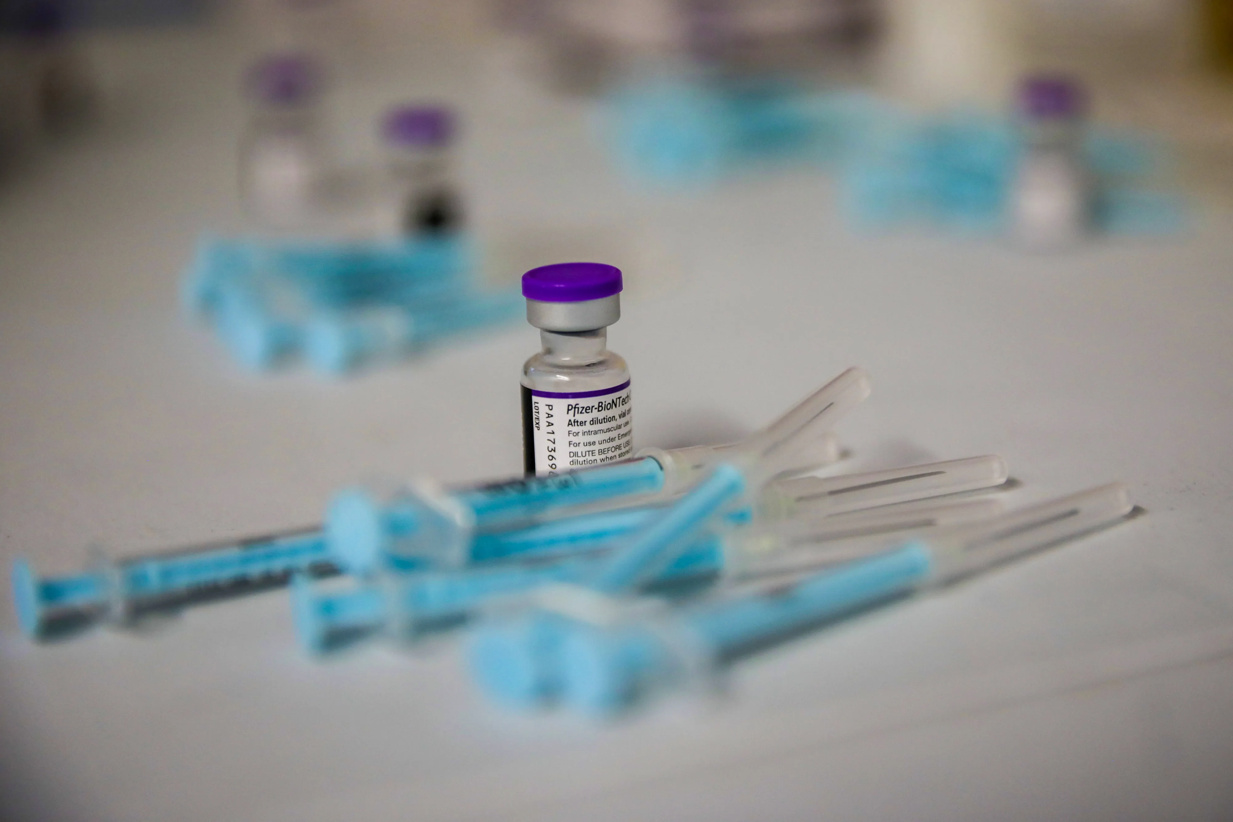 A vial of Pfizer-BioNTech Covid-19 vaccine.