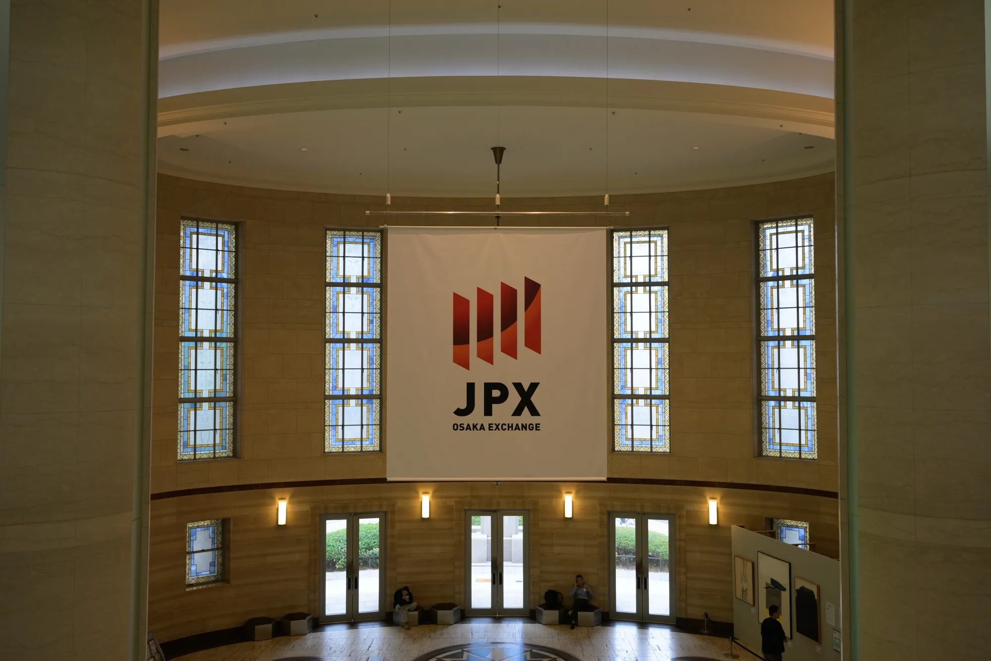 The Osaka Securities Exchange building, operated by Japan Exchange Group Inc., in Osaka, Japan.
