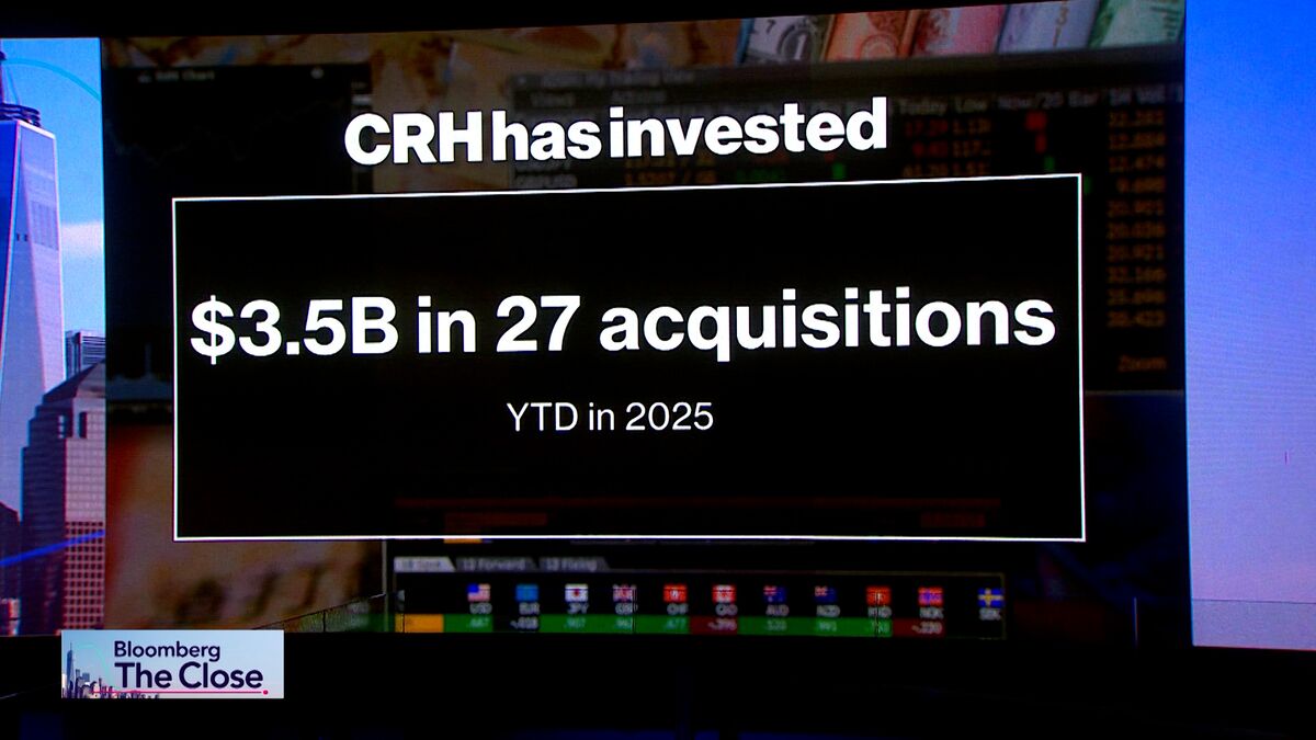 ⚫️ BLOOMBERG: "CRH: Un 2025 da record secondo il CEO Jim Mintern"