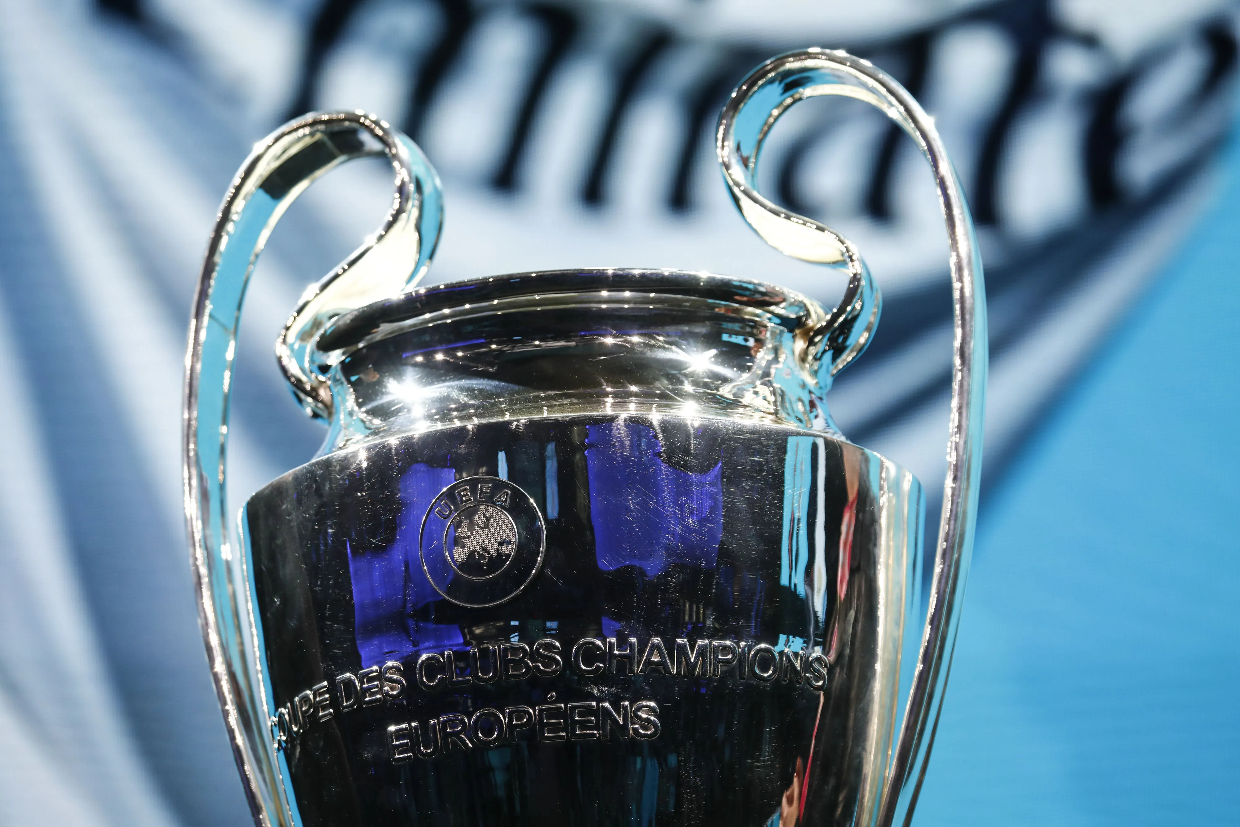 The Union of European Football Associations' (UEFA) Champions League trophy.